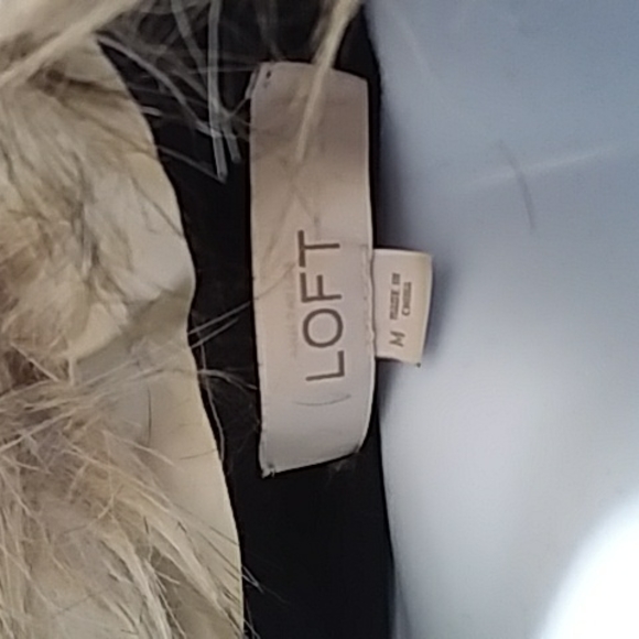Loft ann taylor cardigan faux fur collar - Picture 4 of 5
